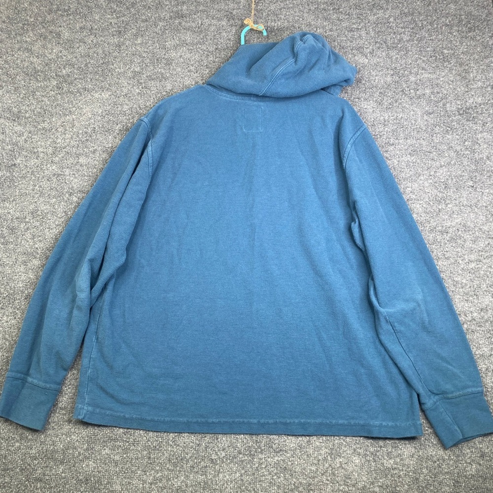 American Giant Mens XL Blue Cotton Pullover Hoodie Sweatshirt Made in USA - Picture 11 of 13